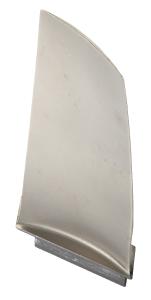 A turbine blade pre- and post-processing