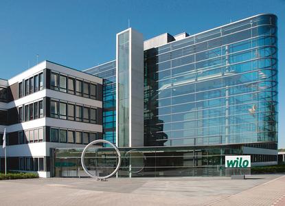 Das Wilo Firmengebäude in Dortmund.