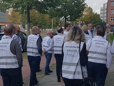 Neubaubesichtigung beim Forum Laborbau 2019