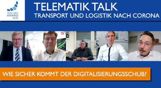 Der #TelematikTalk greift das Thema "Transport und Logistik nach Corona" auf. Bild: Telematik-Markt.de