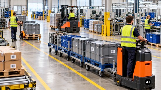 Moderne Intralogistik im Warehouse