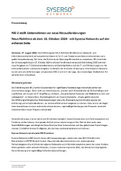 Pressemeldung_Syserso Networks NIS2 konform.pdf