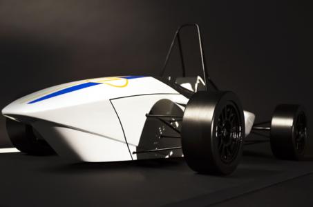 E-Team: Modell des Formel-Rennwagens