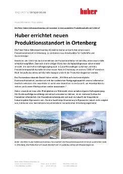 Huber PR196 - Huber errichtet neuen Produktionsstandort in Ortenberg (DE).pdf