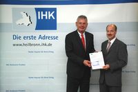 IHK-Hauptgeschäftsführer Heinrich Metzger und Stv. IHK-Hauptgeschäftsführer Dr. Helmut Kessler haben jetzt den aktuellen Wirtschaftslagebericht vorgestellt