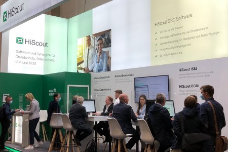 HiScout mit neuem Messestand auf der it-sa 2021 in Nürnberg