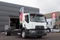 Renault Trucks stellt auf der Pollutec 2016 einen D WIDE CNG mit Auspuff nach hinten vor