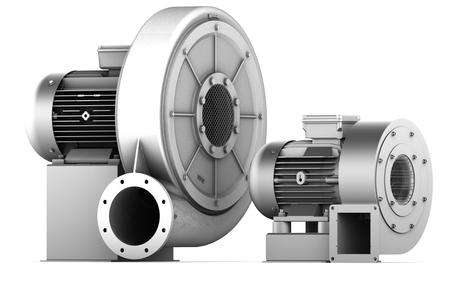 Bei deutlich kompakterer Bauweise bietet der High-Speed-Ventilator (rechts) ein vergleichbares Druckangebot wie ein Standardventilator (links), Foto: Elektror airsystems gmbh