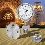 The new AFRISO KD 21 piston type chemical seal is used to measure the pressure of abrasive media. KD 21 is specially suitable for pressure measurements of waste water, drilling water, sludge, concrete, plaster and minerals (Photograph: AFRISO)   