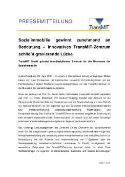 PM TransMIT Zentrum für die Ökonomie der Sozialimmobilie 29.4.2010.2010.pdf