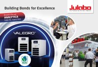 Treffen Sie JULABO auf der analytica 2026 und erleben Sie moderne Temperiertechnik live. Entdecken Sie nachhaltige Thermostaten mit natürlichen Kältemitteln und lernen Sie mit VALEGRO eine neue Generation leistungsstarker Umlaufkühler kennen – persönlich in Halle B2, Stand 304.