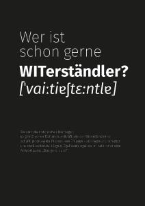 Wer ist schon gerne WITerständler?