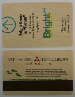 Hotel-Schlüssel-Karten aus Holz