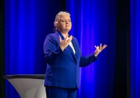 AI is a useful everyday helper, but not a superintelligence, says Prof. Katharina Zweig at the Heilbronn Bürger-Uni. / Photo: Lina Bihr/Heilbronner Stimme