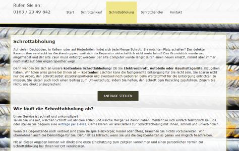 Schrottabholung, kostenlose Schrottabholung, NRW, Ruhrgebiet, Schrott abholen