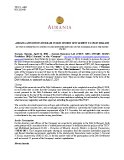 [PDF] Press Release: Aurania announces increase in size of debt settlement to C$2.07 million
