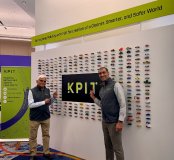 Mr. Kishor Patil, CEO, KPIT Technologies & Mr.Anup Sable , CTO, KPIT Technologies at the KPIT CES 2025 Technology Showcase