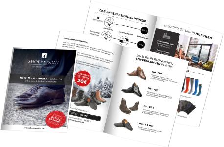 Aufriss Broschüre Shoepassion
