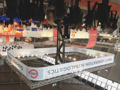 Messestand der GEBHARDT Fördertechnik auf der LogiMAT 2013