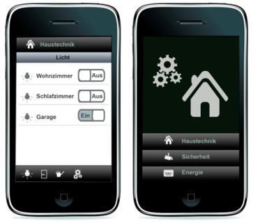 m2m BLE Smart Home per iPhone Applikation (Webgröße)