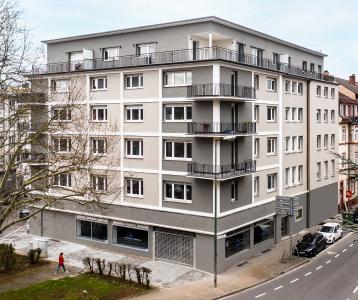Pfälzer Vorzeigeobjekt: Vorbildlich mit Caparol-Produkten renoviert wurde das Gebäude Rudolf-Breitscheid-Straße 83 in Kaiserslautern