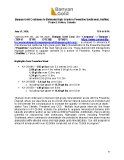 [PDF] Press Release: Banyan Gold Continues to Delineate High-Grade in Powerline Southwest, AurMac Project, Yukon, Canada