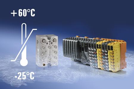 Able to withstand extreme temperatures: Both the X20 modules and the X67 modules from B&R function reliably at temperatures ranging from -25 to +60°C.