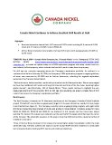 [PDF] Press Release: Canada Nickel Continues to Achieve Excellent Drill Results at Reid