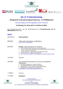 12. IT-Unternehmertag 29.01.2019 in Frankfurt, Agenda und Anmeldung.pdf