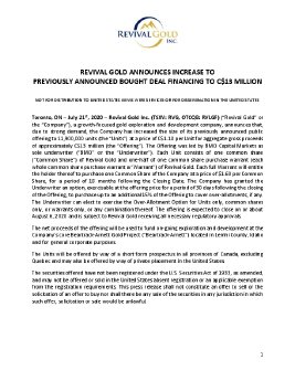 Revival Gold - Press Release UPSIZE July 21, 2020 FINAL.pdf