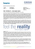 [PDF] Press Release: FEEL THE REALITY - virtual.digital.original