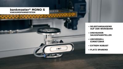 Universelles Werkbankgerät bankmaster® MONO S - Vakuum-Spannsystem