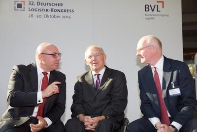 32. Deutscher Logistik-Kongress, 28. Oktober, Dr. Wolfgang Schäuble. Foto: BVL / Kai Bublitz