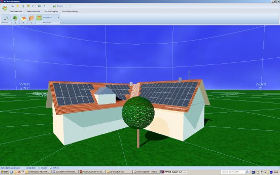 ScreenShot PVSOL Expert 4.5 3D-Visualisierung.TIF