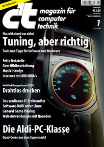 Das Titelbild der aktuellen c't-Ausgabe 1/2009