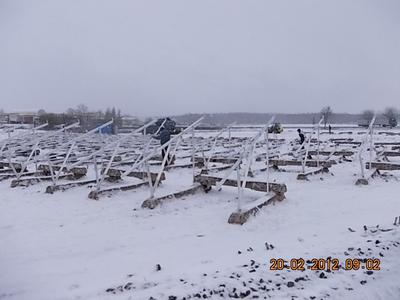 Solarpark Liebenthal Unterkonstruktion