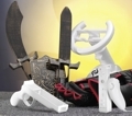 Boxhandschuhe, Pistole, Schwerter und Lenkrad für Wii
