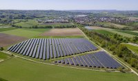 An der Photovoltaikanlage „Steinäcker“ bei Schwäbisch Hall-Sulzdorf haben sich 195 Bürgerinnen und Bürger aus der Region finanziell beteiligt.