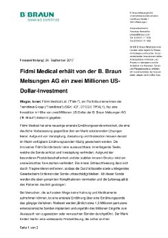 2017_09_26_Fidmi Medical erhält von der B. Braun Melsungen AG ein zwei Millionen US-Dollar-Inves.pdf