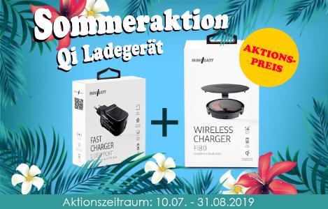 miniBatt Wireless Charger Fi80 & Fast USB Charger Paket