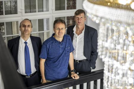 Lavinio Cerquetti, Janko Nebel und Uwe Bauch (Geschäftsführung der community4you AG)