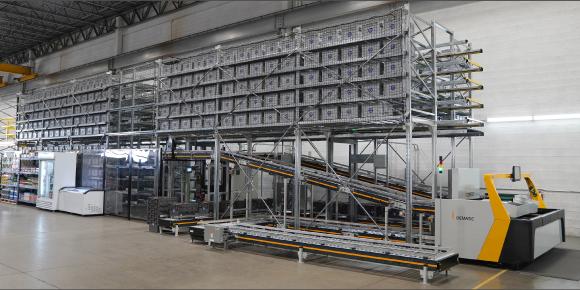 Auf der LogiMAT 2020 präsentiert Dematic unter anderem ihre neue Dematic Micro-Fulfillment-Lösung, die speziell auf die Anforderungen von Händlern mit hohen Durchsatzraten zugeschnitten ist. (Foto: Dematic)