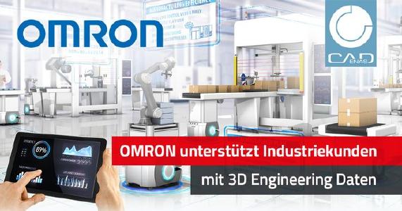 OMRON stellt 3D Engineering Daten für OEM- und Industriekunden in CADENAS Lösungen zur Verfügung