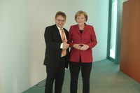 PARVAN Geschäftsführer Roland Arnold mit Bundeskanzlerin