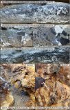 Abbildung 1: Fotos der hochgradigen Silbermineralisierung an der Oberfläche und der neuen Sulfidmineralisierung, die von Bohrung SLM25-067 durchteuft wurde (Analysen stehen noch aus) und die Fortsetzung der Mineralisierung bestätigt, die von Entdeckungsbohrung SLM22-001 ab der Oberfläche durchteuft wurde.
