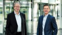LANCOM Gründer und Geschäftsführer Ralf Koenzen (l.) LANCOM Vertriebsgeschäftsführer Uwe Neumeier