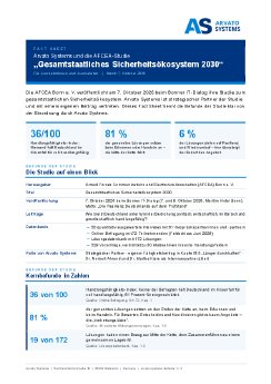 Fact Sheet - AFCEA Studie Gesamtstaatliches Sicherheitsökosystem 2030 - Arvato Systems.pdf
