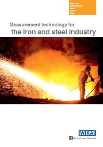 Brochure for the steel industry: Measurement technology at a glance