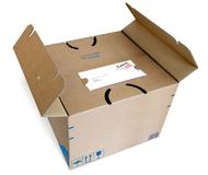 Karton mit integrierte Lieferscheintasche