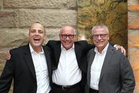 drei Geschäftsführenden Gesellschafter von Messebau Keck: Markus Futterer, Hans-Jörg Keck, Heinz Futterer (von links). drei Geschäftsführenden Gesellschafter von Messebau Keck: Markus Futterer, Hans-Jörg Keck, Heinz Futterer (von links).